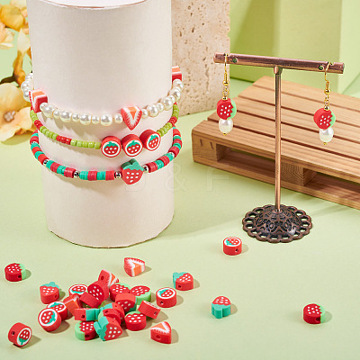 160Pcs 4 Styles Handmade Polymer Clay Bead CLAY-TA0001-87-1