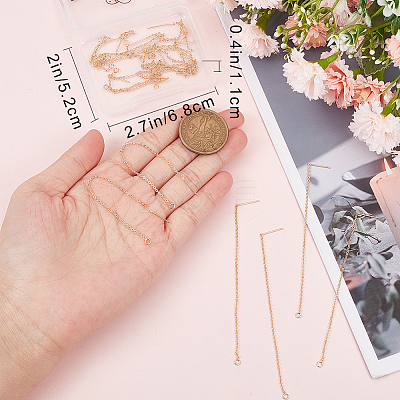 16Pcs Rack Plating Brass Stud Earring Findings KK-BBC0009-79-1