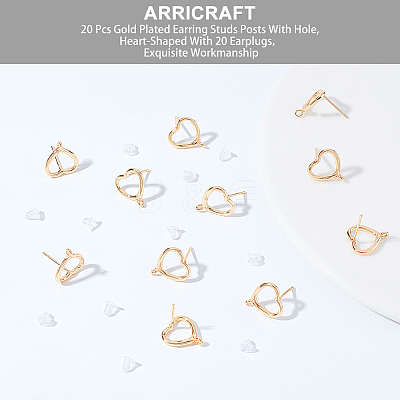 Brass Stud Earring Findings FIND-BC0003-69-1