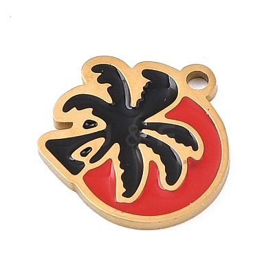 304 Stainless Steel Enamel Charms FIND-I068-02G-02-1