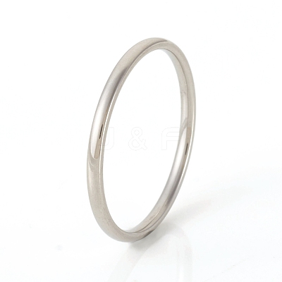 Tarnish Resistant 201 Stainless Steel Plain Band Rings RJEW-G107-1.5mm-7-P-1