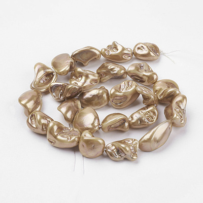 Shell Pearl Beads Strands BSHE-K010-08-1