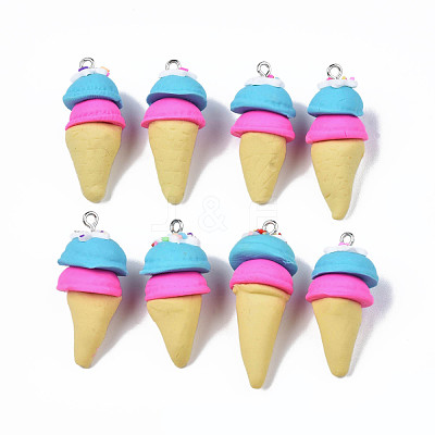 Handmade Polymer Clay Pendants X-CLAY-Q240-003E-1