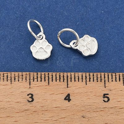 925 Sterling Silver Paw Print Charms STER-P071-07S-1