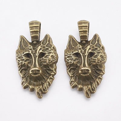 Tibetan Style Alloy Pendants X-TIBEP-WH0001-01AB-NF-1