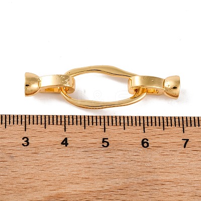Brass Fold Over Clasps KK-U016-22G-1