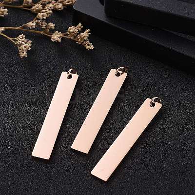 Ion Plating(IP) 304 Stainless Steel Pendants STAS-I311-14A-RG-1