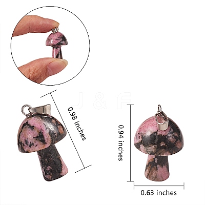 Natural Gemstone Pendants G-SZ0001-90-1