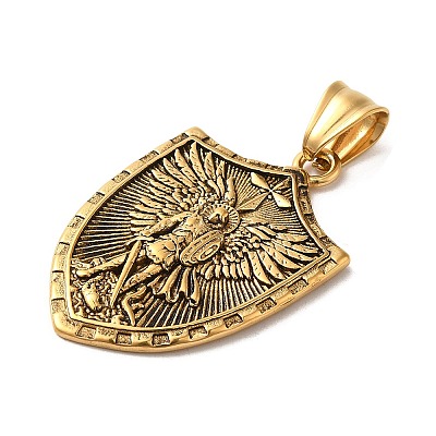 304 Stainless Steel Pendants STAS-D091-08AG-1