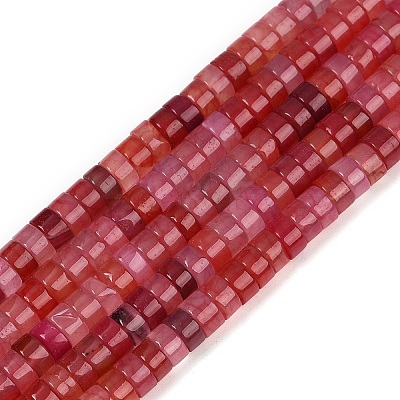 Dyed Natural Agate Beads Strands G-U030-B01-04-1