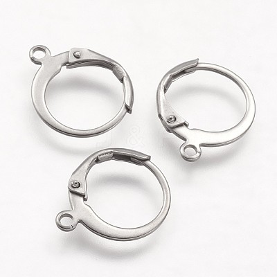 316 Surgical Stainless Steel Leverback Earring Findings STAS-F041-47-P-1