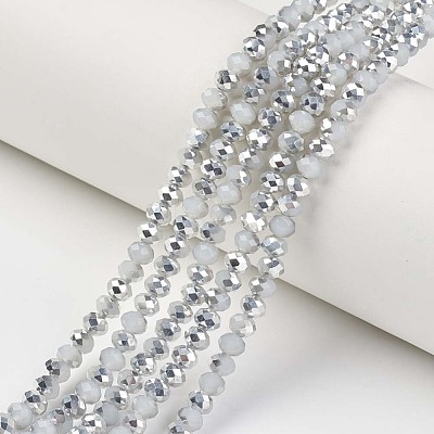 Electroplate Glass Beads Strands EGLA-A034-J8mm-M03-1