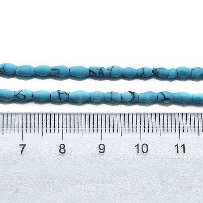 Dyed Synthetic Turquoise Beads Strands G-D356-A01-01-1
