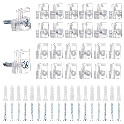 64Sets Plastic Mirror Hanging Kit DIY-CA0003-74-1