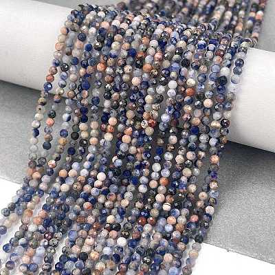 Natural Sodalite Beads Strands X-G-A097-A12-01-1