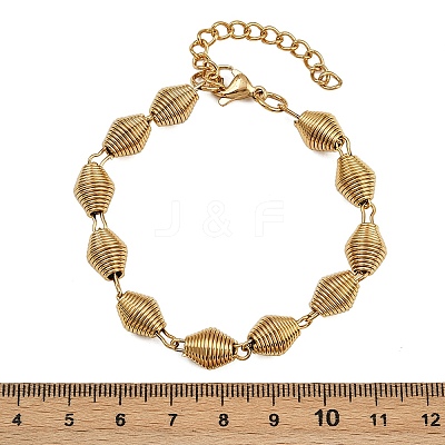 304 Stainless Steel Chain Bracelets for Women Men BJEW-Z143-27G-1