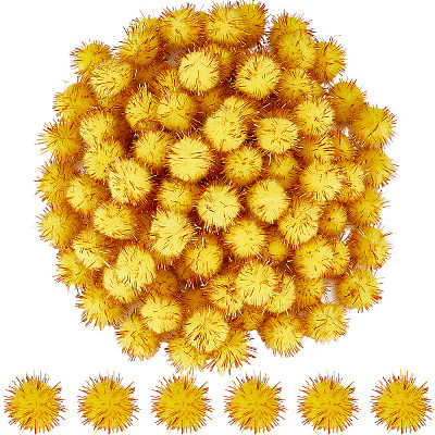 120Pcs Handmade DIY Doll Craft Pom Pom Yarn Pom Pom Balls AJEW-SC0003-15C-02-1