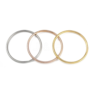 3Pcs Vacuum Plating PVD Vacuum Plating 201 Stainless Steel Bangles Sets for Women BJEW-F476-05M-1
