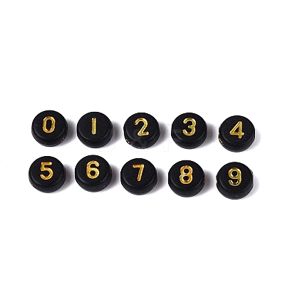 Opaque Acrylic Beads SACR-Q001-12B-1