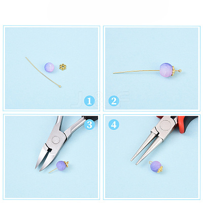 Brass Ball Head Pins KK-YW0004-03C-P-1