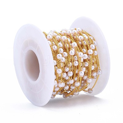 Handmade Brass Chains CHC-WH0006-02G-1