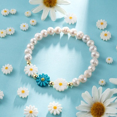 20Pcs 4 Style Natural Freshwater Shell Beads SHEL-LS0001-03-1