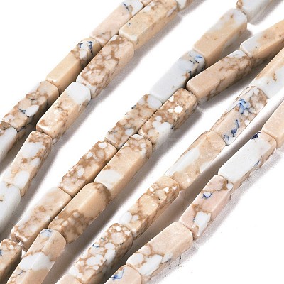 Synthetic Imperial Jasper Beads Strands G-E508-02L-1