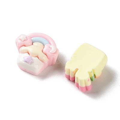 Opaque Resin Cabochons RESI-K043-29-1