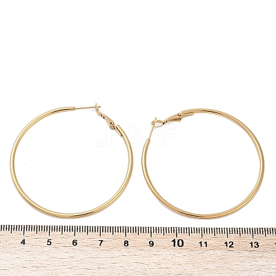 201 Stainless Steel Hoop Earrings EJEW-F188-24G-C-1