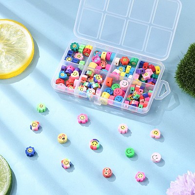 112Pcs 8 Styles Handmade Polymer Clay Beads CLAY-FP0001-09-1