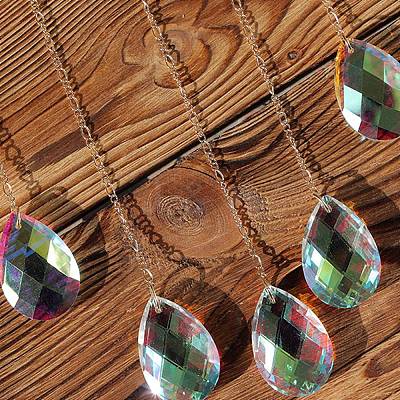 Moon & Star Natural Gemstome Hanging Suncatchers RN-CBA387D-03G-1