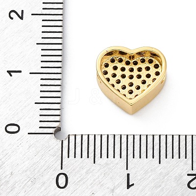 Brass Cubic Zirconia Beads KK-S510-41G-01-1
