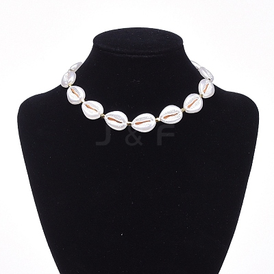Adjustable Nylon Thread Beaded Necklaces NJEW-JN02661-01-1