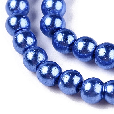 Baking Paint Glass Pearl Bead Strands HY-Q003-3mm-28-1
