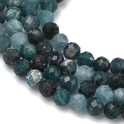 Natural Blue Tourmaline Beads Strands G-B168-A06-3mm-1