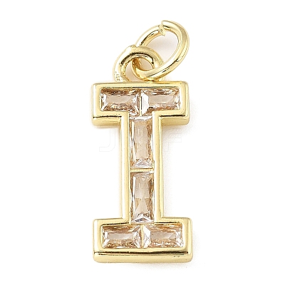 Brass Micro Pave Cubic Zirconia Pendants KK-V014-01G-09-1