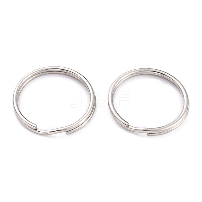Non-Tarnish 304 Stainless Steel Split Key Rings STAS-H153-02P-1