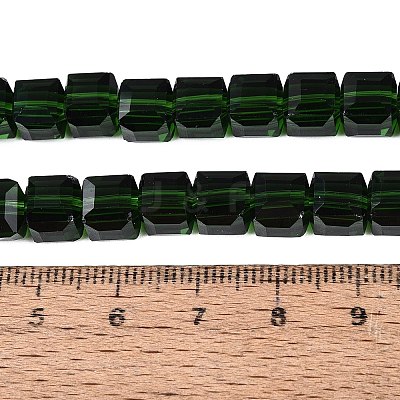 Transparent Glass Beads Strands GLAA-R041-8x8mm-A17-1