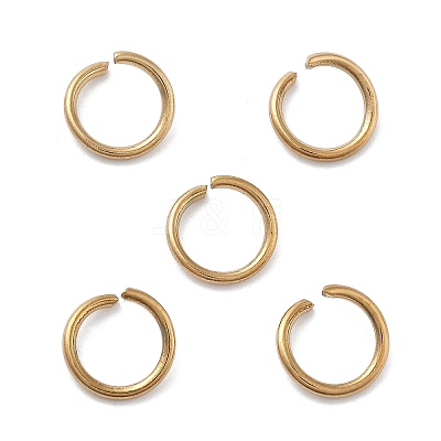Ion Plating(IP) 304 Stainless Steel Open Jump Rings STAS-M081-01G-03-1