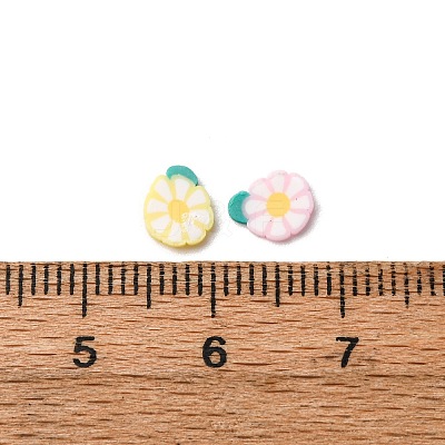 Handmade Polymer Clay Cabochons and Plastic Beads for DIY Jewelry Making Findings CLAY-B007-04J-1