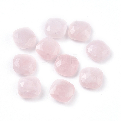 Natural Rose Quartz Cabochons G-G835-C01-10-1