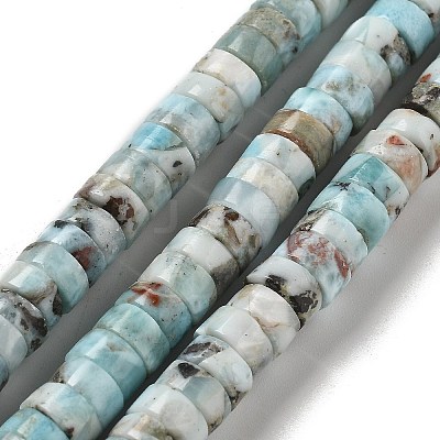 Natural Larimar Beads Strands G-Q024-B03-05-1