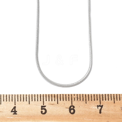 Tarnish Resistant 304 Stainless Steel Snake Chain Necklaces NJEW-F112-39-1