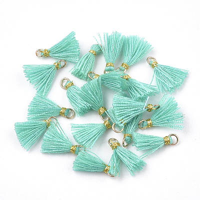 Polycotton(Polyester Cotton) Tassel Pendant Decorations FIND-S281-12-1