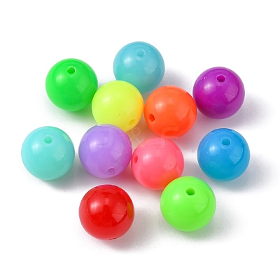 Fluorescent Acrylic Beads MACR-R517-12mm-M-1