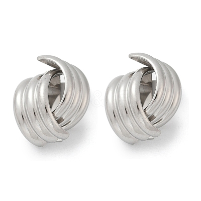 304 Stainless Steel Stud Earrings EJEW-S265-04P-1