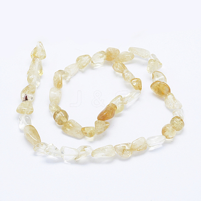 Natural Citrine Beads Strands G-F599-18-1