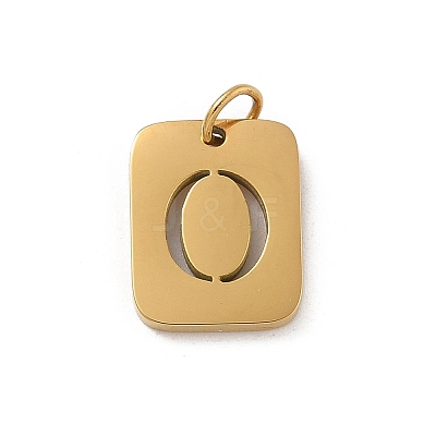 304 Stainless Steel Charms STAS-R001-01G-O-1