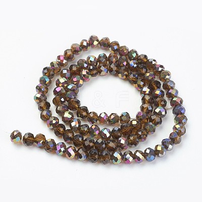 Electroplate Transparent Glass Beads Strands EGLA-A034-T2mm-R11-1