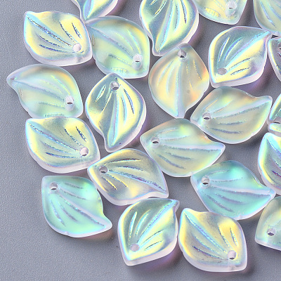 Electroplate Glass Pendants X-GLAA-S054-001C-01-1
